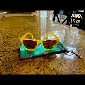 Goodr neon yellow sunglasses